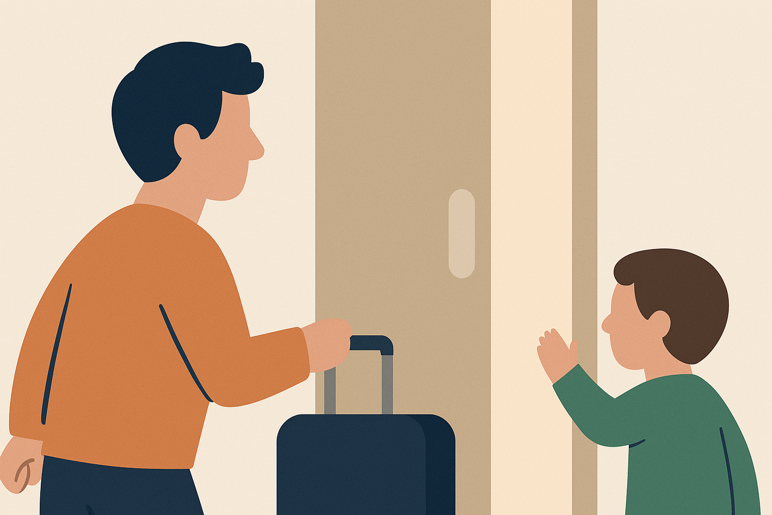 Comment gérer les départs et retours en garde alternée : côté papa